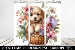 Detailed Boho Baby Puppy | 20 Oz Tumbler Product Image 2