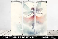 Retro Dancing Fairy Sublimation Tumbler Design | 20 oz Product Image 2