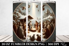 Simple Nativity Scene Clipart 20 Oz Tumbler Product Image 2