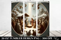 Simple Nativity Scene Clipart 20 Oz Tumbler Product Image 2