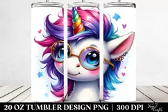 Funny Unicorn 20 Oz Tumbler Product Image 2