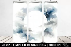 Ghost Washed Watercolor Tumbler Design | 20 oz Tumbler Product Image 2