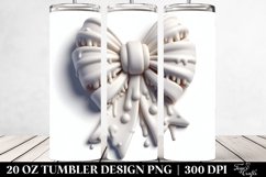 Round Martzipan Christmas Bow | 20 oz Tumbler Product Image 2