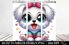 Colorful Funny Maltese | 20 Oz Tumbler Product Image 2