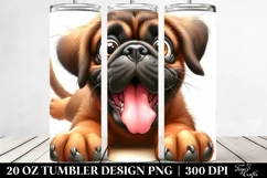 Cute Funny Mastiff | 20 oz Tumbler Product Image 2