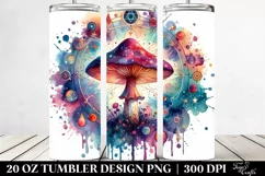 Magical Celestial Mushroom Clipart 20 Oz Tumbler Product Image 2