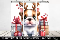 Enthusiastic Baby Bulldog PNG Product Image 2