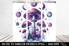 Magical Celestial Mushroom Clipart 20 Oz Tumbler Product Image 2