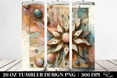 Pastel Wooden Stained Cosmos | 20 oz Tumbler Product Image 2