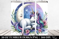 Napping Unicorn Tumbler | 20 Oz Tumbler Product Image 2