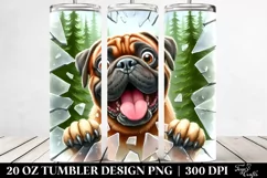 Cute Funny Bullmastiff | 20 oz Tumbler Product Image 2