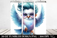 Cute Baby Dove Jumping, 20 Oz Tumbler Product Image 2