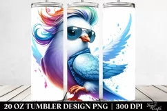 Cute Baby Dove Jumping, 20 Oz Tumbler Product Image 2