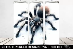 Tarantula Washed Watercolor Tumbler Design | 20 oz Tumbler Product Image 2
