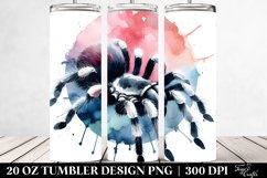 Tarantula Washed Watercolor Tumbler Design | 20 oz Tumbler Product Image 2