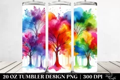 Colorful Trees Tumbler | 20 Oz Tumbler Product Image 2