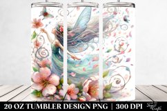 20 Oz Tumbler Sublimation | Pastel Watercolor Fairy Tumbling Product Image 2