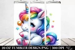 Funny Baby Unicorn | 20 oz Tumbler Product Image 2