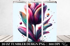 Glossy Tulip Tumbler | 20 Oz Tumbler Product Image 2