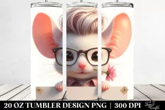 Revolted Baby Mouse with Flower PNG Product Image 2