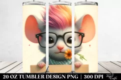 Revolted Baby Mouse with Flower PNG Product Image 2