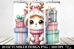 Expressive Baby Watercolor Kitten PNG Product Image 2
