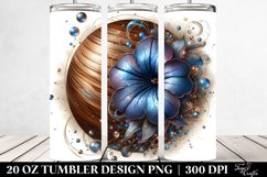 Shiny Petunia Insertion | 20 Oz Tumbler Product Image 2