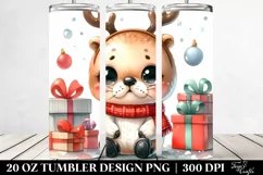 Enthusiastic Baby Watercolor Seal PNG Product Image 2