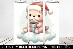 Retro Santa Baby Walrus | 20 oz Tumbler Product Image 2