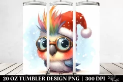 Expressive Baby Watercolor Parrot PNG Product Image 2