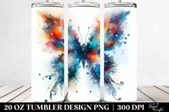Vibrant Ice Butterfly | 20 oz Tumbler Product Image 2