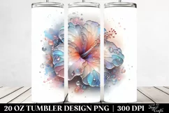 Stained Hibiscus 20 Oz Tumbler Product Image 2