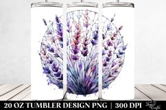 Abstract Lavender Material | 20 Oz Tumbler Product Image 2