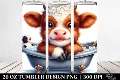 Smiling Baby Bichpoo in Bath Tub, PNG Product Image 2
