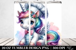 Baby Unicorn Baker Apron. 20 Oz Tumbler Design Product Image 2