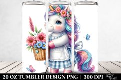Baby Unicorn Baker Apron. 20 Oz Tumbler Design Product Image 2