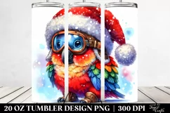 Vibrant Baby Watercolor Parrot PNG Product Image 2