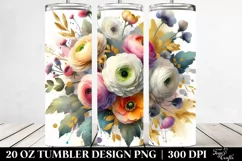 Abstract Colorful Bouquet | 20 oz Tumbler Product Image 2