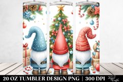 Cute Christmas Gnomes with Trees Clipart Product Image 2