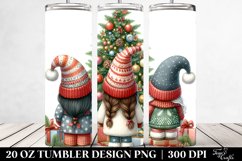 Cute Christmas Gnomes with Trees Clipart Product Image 2