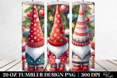 Cute Christmas Gnomes with Trees Clipart Product Image 2
