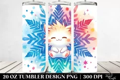 Simple Snowflake Painting | 20 oz Tumbler Product Image 2