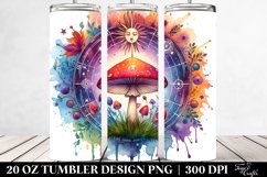 Magical Celestial Mushroom Clipart 20 Oz Tumbler Product Image 2