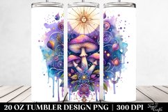 Magical Celestial Mushroom Clipart 20 Oz Tumbler Product Image 2