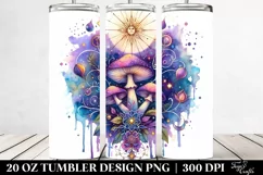 Magical Celestial Mushroom Clipart 20 Oz Tumbler Product Image 2