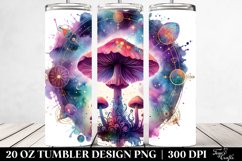 Magical Celestial Mushroom Clipart 20 Oz Tumbler Product Image 2