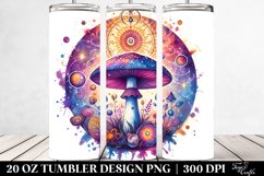 Magical Celestial Mushroom Clipart 20 Oz Tumbler Product Image 2
