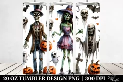 Simple Funny Halloween Clipart with Undead Product Image 2