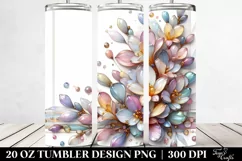 Pastel Retro Frame Watercolor Splash | 20 oz Tumbler Product Image 2
