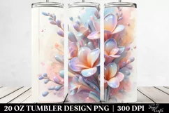 Abstract Pastel Freesia Material | 20 oz Tumbler Product Image 2